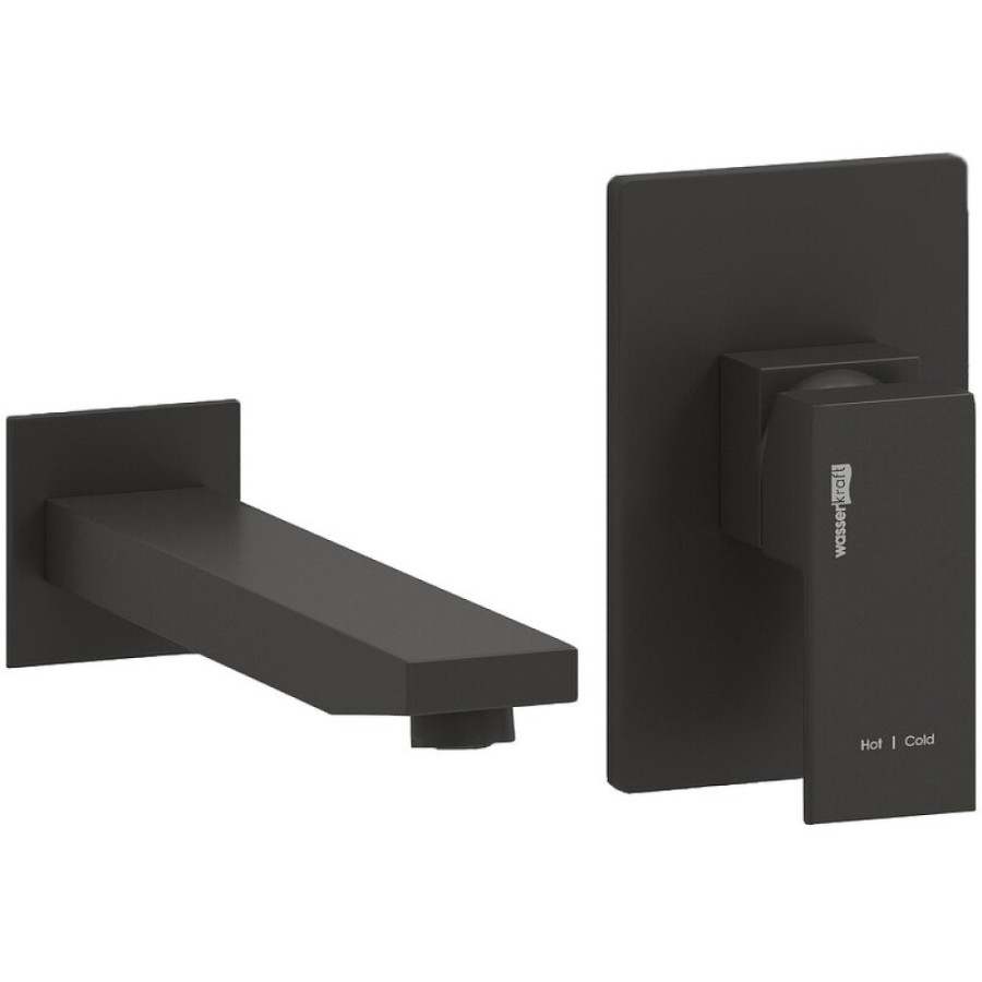 Смеситель WasserKRAFT Abens 2000 A20503, для раковины, цвет черный Soft-touch