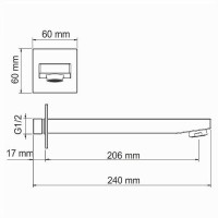 Смеситель WasserKRAFT Abens 2000 A20503, для раковины, цвет черный Soft-touch