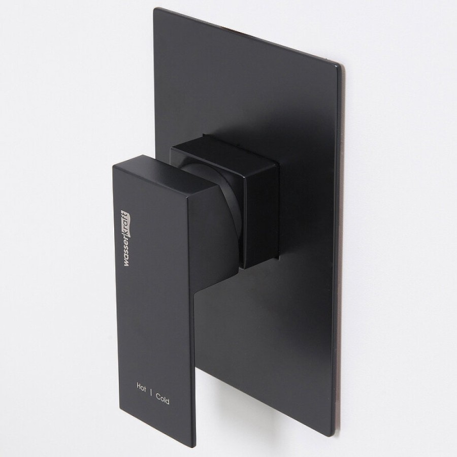 Смеситель WasserKRAFT Abens 2000 A20503, для раковины, цвет черный Soft-touch