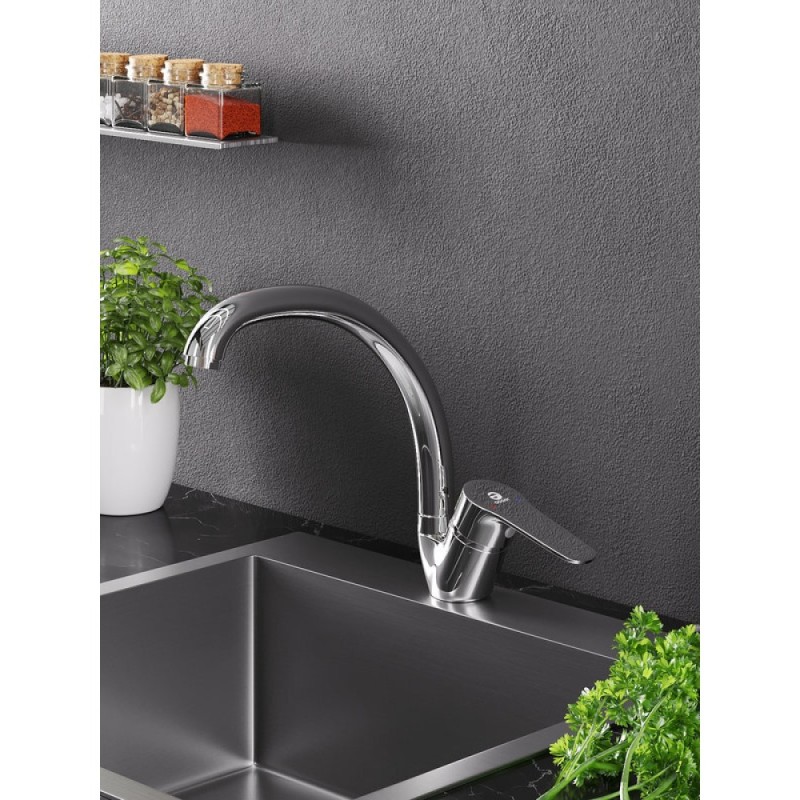 Смеситель Agger Exact A2100200 для кухни, хром