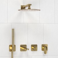 Душевая система WasserKRAFT Neckar A2151.278.279.183.208.280.197.281, PVD золото