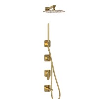 Душевая система WasserKRAFT Neckar A2151.278.279.183.208.280.197.281, PVD золото