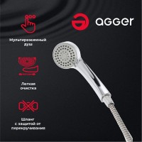 Смеситель Agger Clean A2410000 для ванны и душа, хром