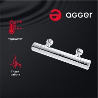 Термостатический смеситель Agger Thermo A2450000 для душа, хром