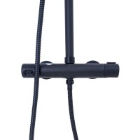 Душевая система Agger Thermo с термостатом, черный матовый, A2451244