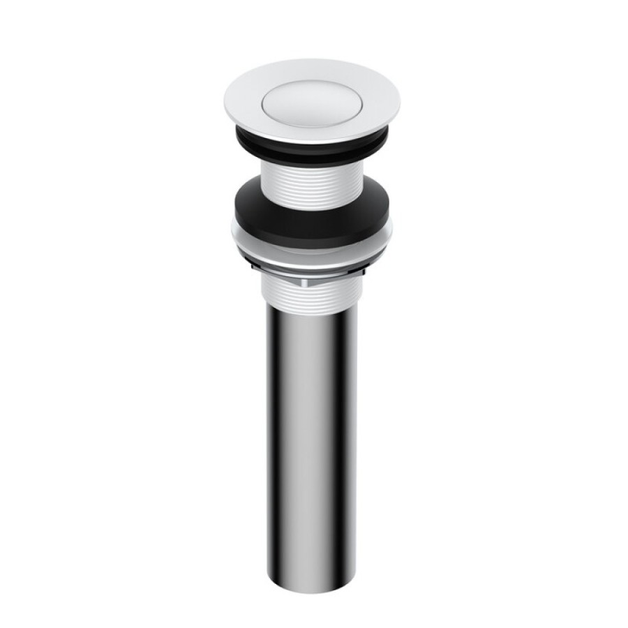 Донный клапан Push-up Wasserkraft, без перелива, белый/хром, A251