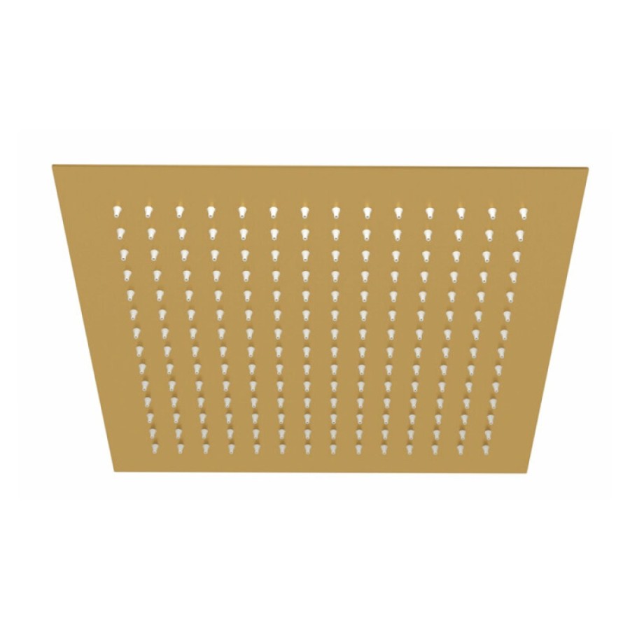 Верхний душ WasserKRAFT, 30 х 30 см, без держателя, золото матовое, A260