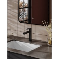 Смеситель Agger Sweet A2702144, для раковины, черный матовый