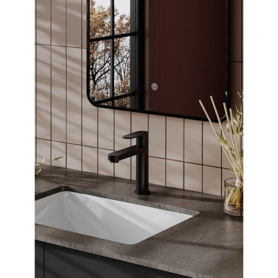 Смеситель Agger Sweet A2702144, для раковины, черный матовый
