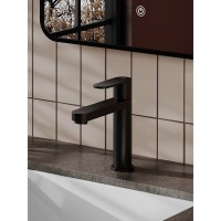 Смеситель Agger Sweet A2702144, для раковины, черный матовый