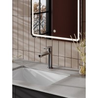 Смеситель Agger Sweet A2702155, для раковины, PVD оружейная сталь матовая