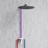 Душевая система WasserKRAFT Havel A3651.180.259, PVD золото матовое