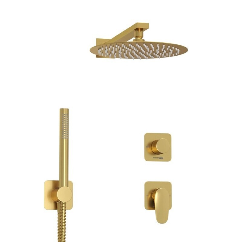 Душевая система WasserKRAFT Havel A3651.282.180.259.285.194.286, PVD золото матовое