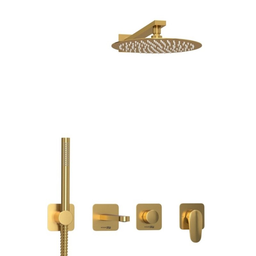 Душевая система WasserKRAFT Havel A3651.283.284.180.259.285.194.286, PVD золото матовое