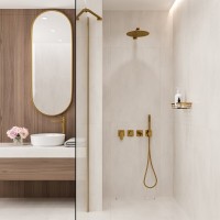 Душевая система WasserKRAFT Havel A3651.283.284.180.259.285.194.286, PVD золото матовое