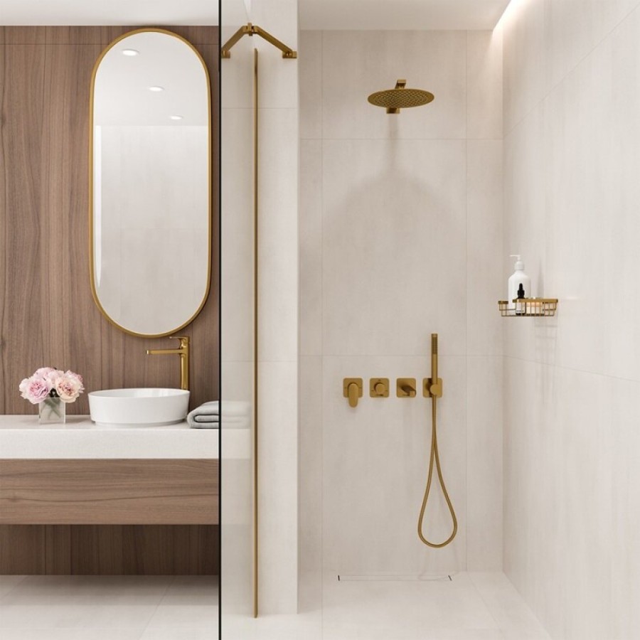 Душевая система WasserKRAFT Havel A3651.283.284.180.259.285.194.286, PVD золото матовое
