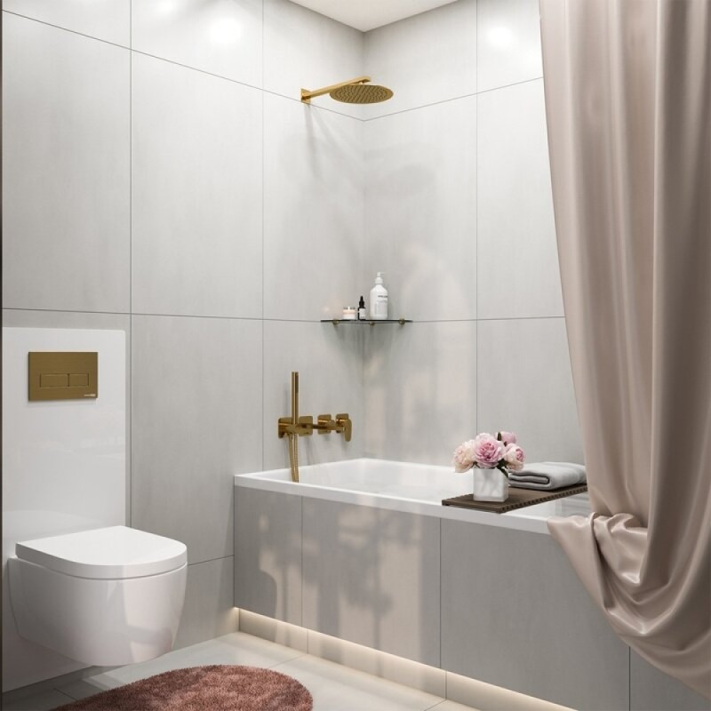 Душевая система WasserKRAFT Havel A3651.283.284.180.259.285.194.286, PVD золото матовое