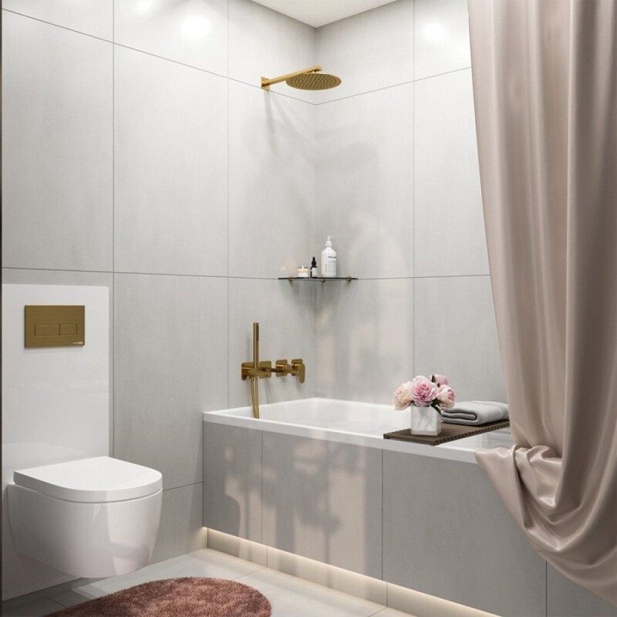 Душевая система WasserKRAFT Havel A3651.283.284.180.259.285.194.286, PVD золото матовое