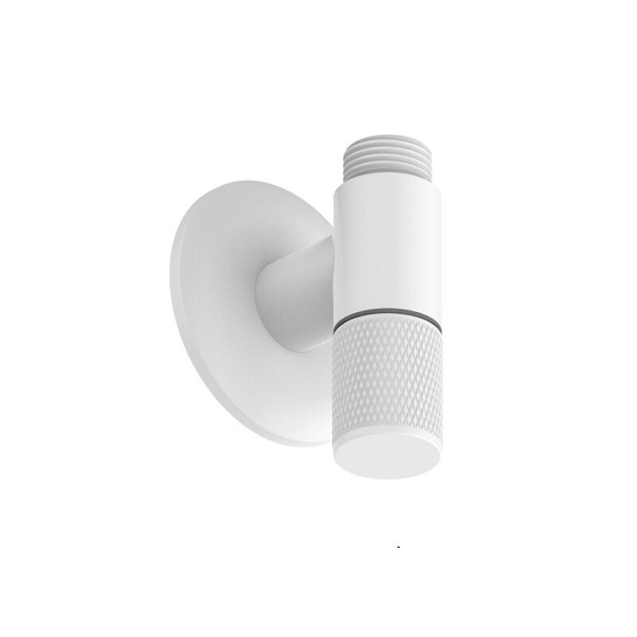 Угловой запорный кран-вентиль WasserKRAFT A366, белый Soft-touch