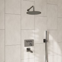 Душевая система WasserKRAFT Wern A4258.097.121.275.100.276.298 Thermo, термостатическая, никель