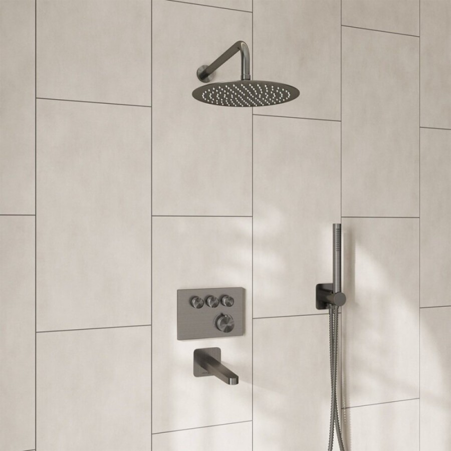 Душевая система WasserKRAFT Wern A4258.097.121.275.100.276.298 Thermo, термостатическая, никель