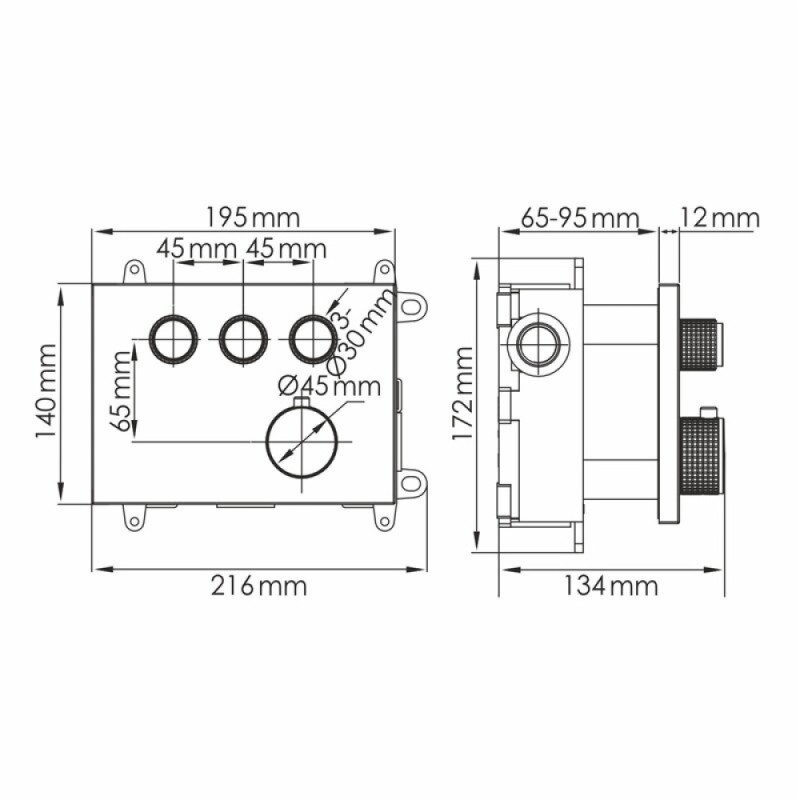 Душевая система WasserKRAFT Wern A4258.097.121.275.100.276.298 Thermo, термостатическая, никель