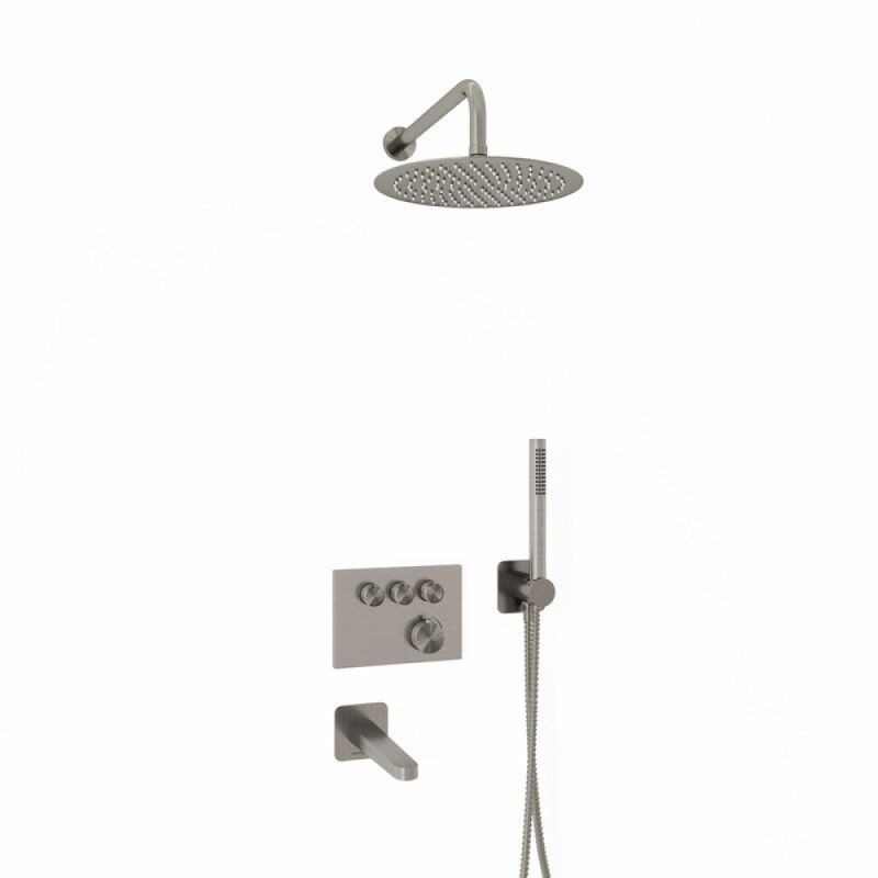 Душевая система WasserKRAFT Wern A4258.097.121.275.100.276.298 Thermo, термостатическая, никель