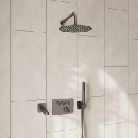 Душевая система WasserKRAFT Wern A4258.097.121.275.100.276.298 Thermo, термостатическая, никель