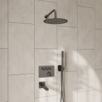 Душевая система WasserKRAFT Wern A4258.097.121.275.100.276.298 Thermo, термостатическая, никель