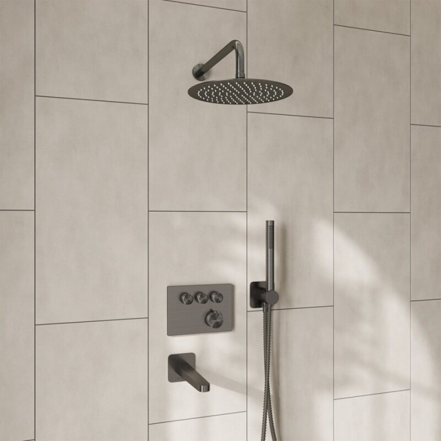Душевая система WasserKRAFT Wern A4258.097.121.275.100.276.298 Thermo, термостатическая, никель