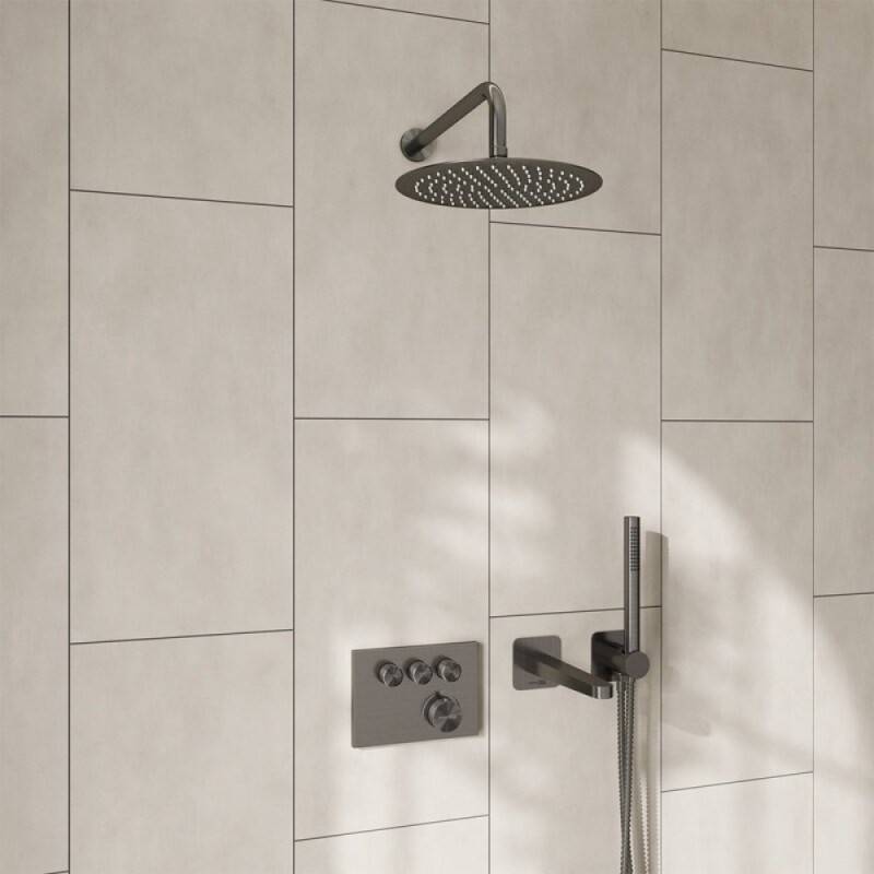 Душевая система WasserKRAFT Wern A4258.097.121.275.100.276.298 Thermo, термостатическая, никель