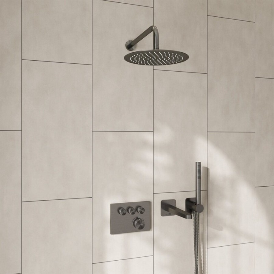 Душевая система WasserKRAFT Wern A4258.097.121.275.100.276.298 Thermo, термостатическая, никель