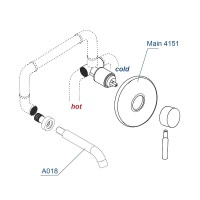 Смеситель для раковины WasserKRAFT Wern 4200 A42583, цвет никель