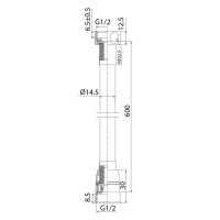 Шланг для душа Iddis Optima Home A50711 0.6 60 см, пвх, хром