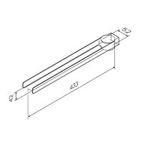 Полотенцедержатель Am.Pm Inspire 2.0 A50A32600, 40 см, хром