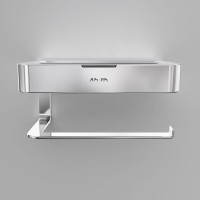 Держатель для туалетной бумаги Am.Pm Inspire 2.0, с коробкой и подставкой под телефон, A50A341500