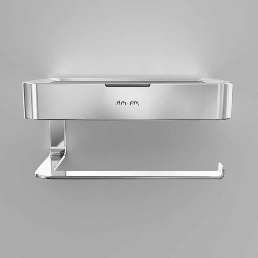 Держатель для туалетной бумаги Am.Pm Inspire 2.0, с коробкой и подставкой под телефон, A50A341500