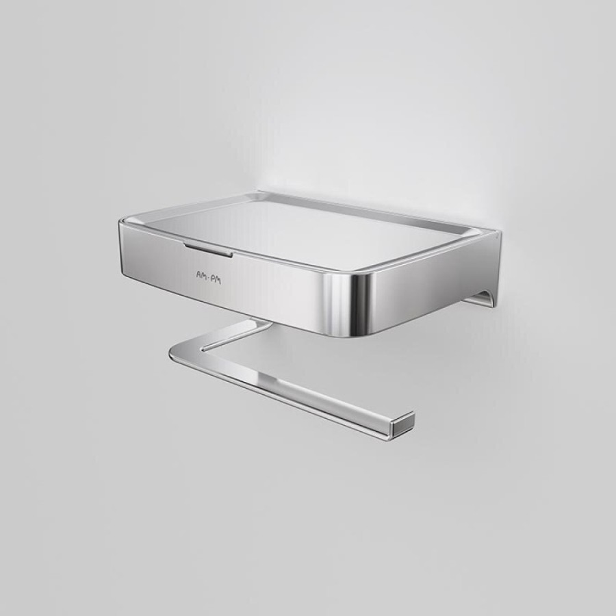 Держатель для туалетной бумаги Am.Pm Inspire 2.0, с коробкой и подставкой под телефон, A50A341500