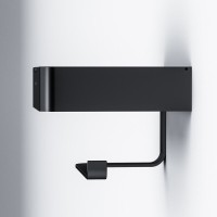 Держатель для туалетной бумаги Am.Pm Inspire 2.0 A50A341522 с коробкой и подставкой под телефон, черный матовый