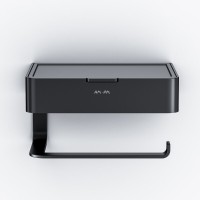 Держатель для туалетной бумаги Am.Pm Inspire 2.0 A50A341522 с коробкой и подставкой под телефон, черный матовый