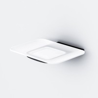 Мыльница стеклянная Am.Pm Inspire 2.0 A50A34222, держатель черный матовый
