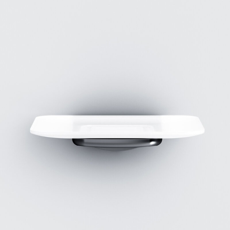 Мыльница стеклянная Am.Pm Inspire 2.0 A50A34222, держатель черный матовый
