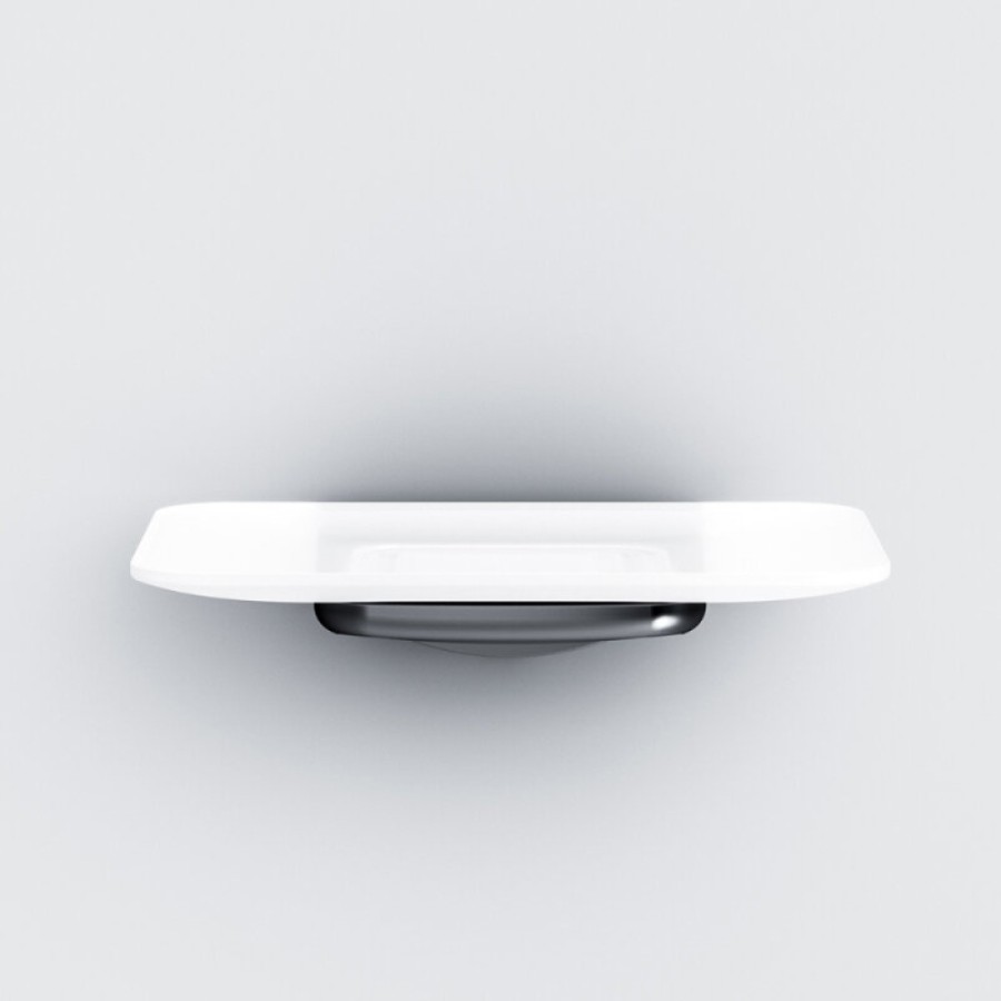 Мыльница стеклянная Am.Pm Inspire 2.0 A50A34222, держатель черный матовый