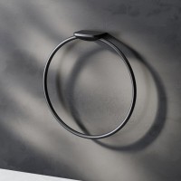 Полотенцедержатель кольцо Am.Pm Inspire 2.0 A50A34422, 19 см, черный матовый