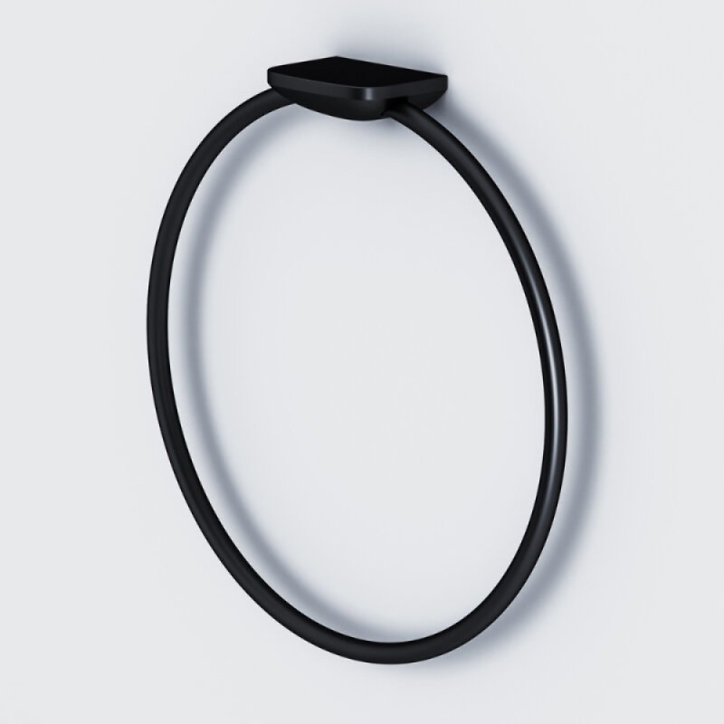 Полотенцедержатель кольцо Am.Pm Inspire 2.0 A50A34422, 19 см, черный матовый