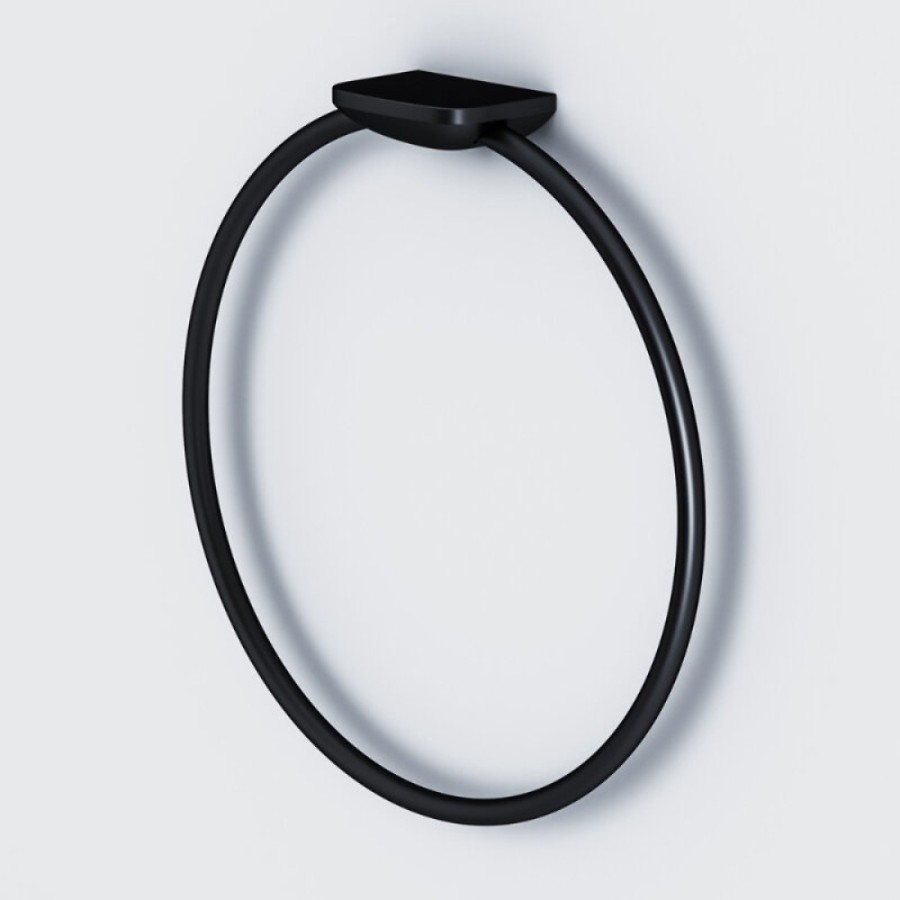 Полотенцедержатель кольцо Am.Pm Inspire 2.0 A50A34422, 19 см, черный матовый