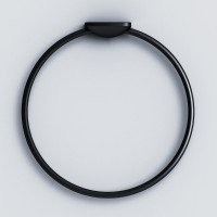 Полотенцедержатель кольцо Am.Pm Inspire 2.0 A50A34422, 19 см, черный матовый