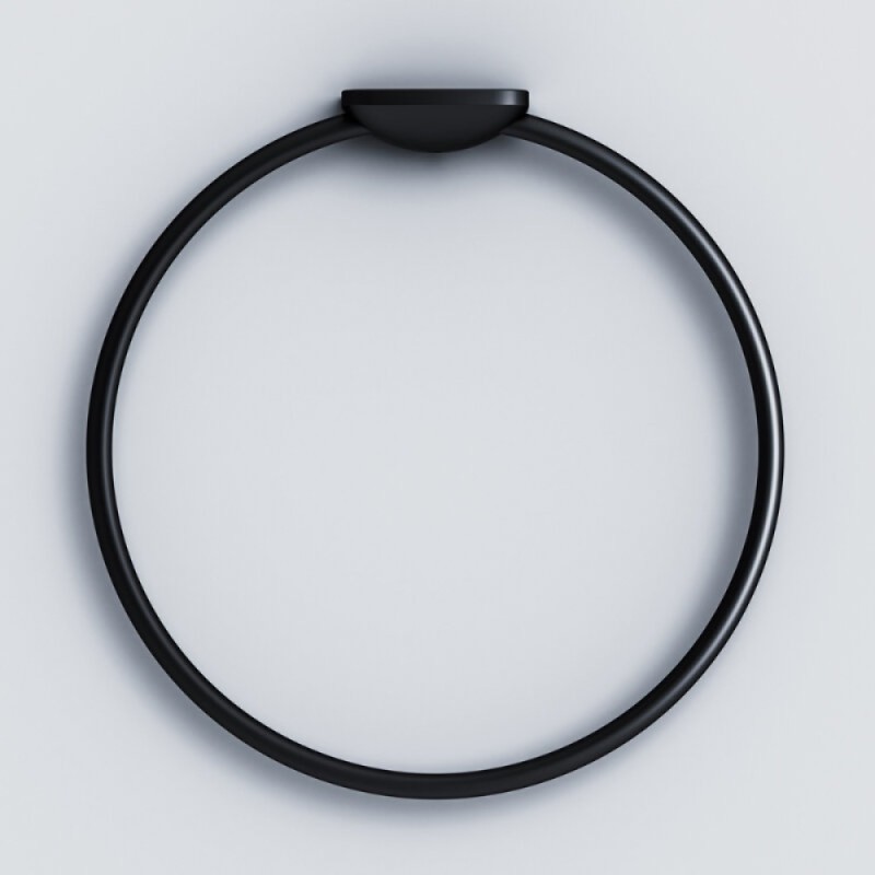 Полотенцедержатель кольцо Am.Pm Inspire 2.0 A50A34422, 19 см, черный матовый
