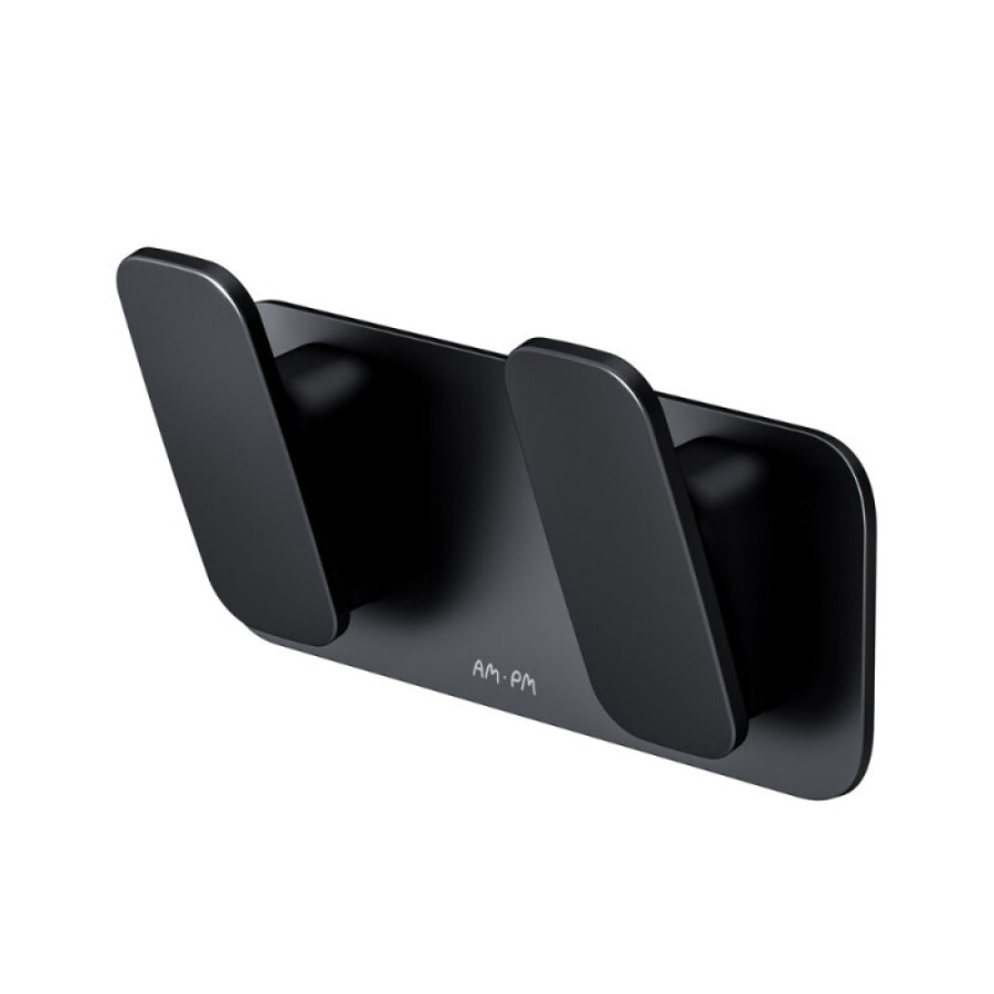 Двойной крючок Am.Pm Inspire 2.0 A50A35622 для полотенец, черный матовый