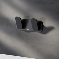 Двойной крючок Am.Pm Inspire 2.0 A50A35622 для полотенец, черный матовый